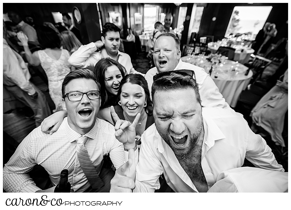 a rocking dance floor at a Kennebunkport Maine wedding at the colony hotel